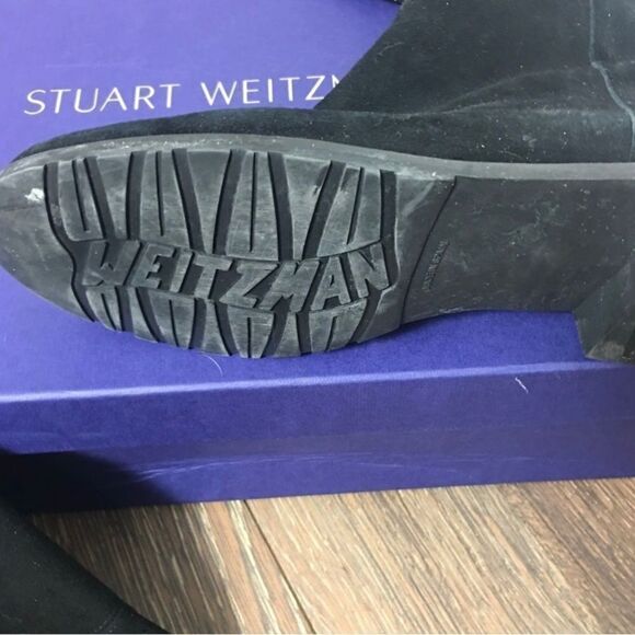 #400 STUART WEIZTMAN black thigh high boots - Picture 10 of 10